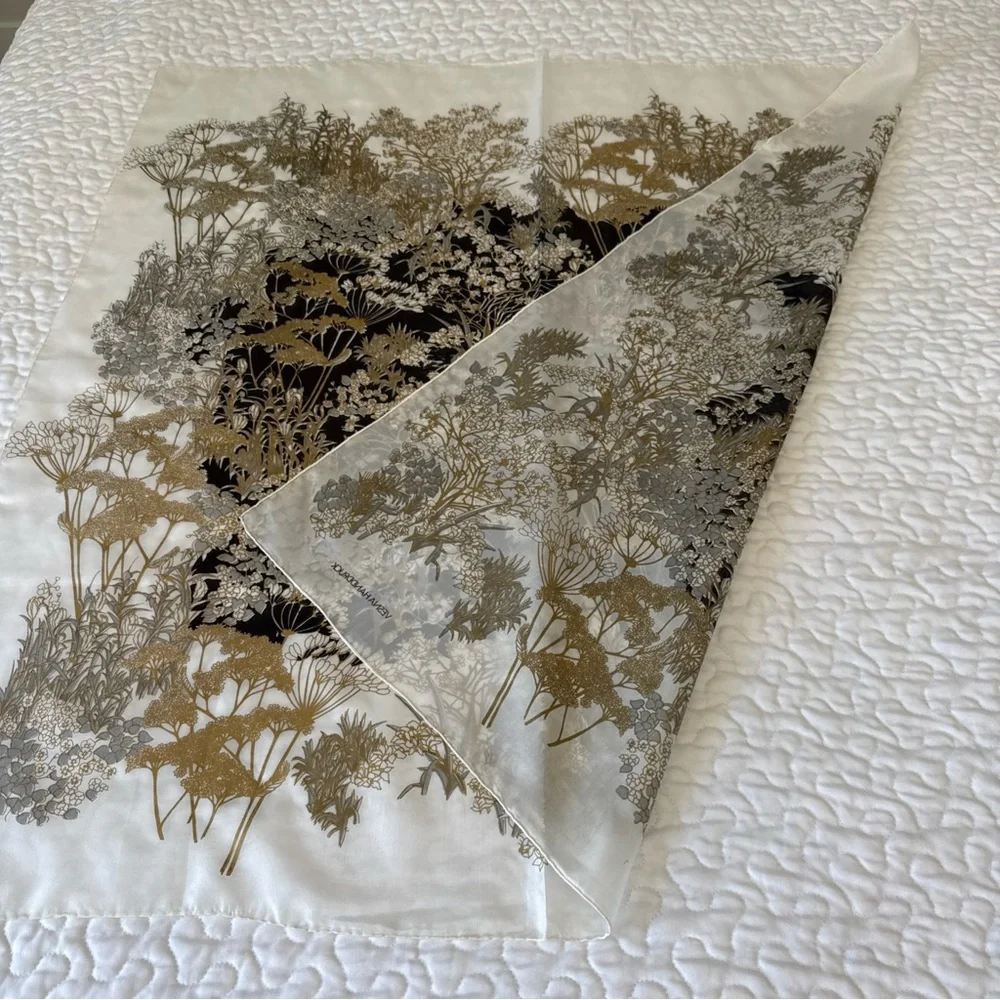 Vesna Handdruck Designer silk‎ shawl scarf 35